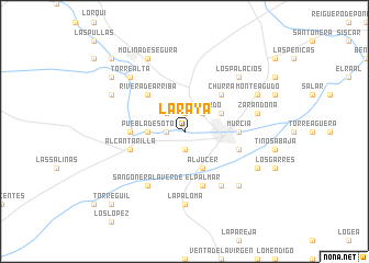 map of La Raya