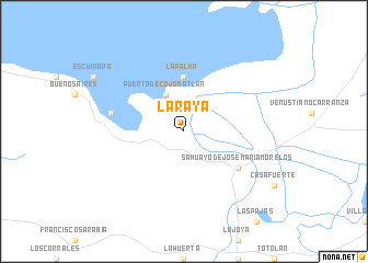 map of La Raya