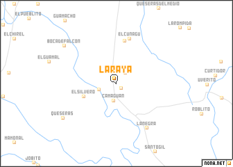 map of La Raya
