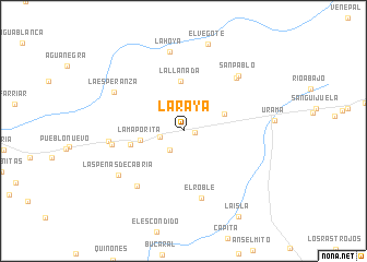 map of La Raya