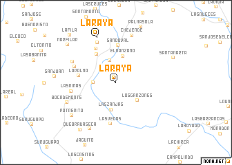 map of La Raya