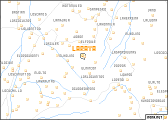 map of La Raya