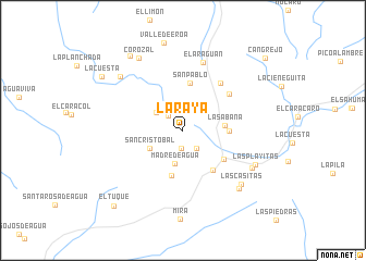 map of La Raya