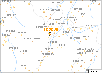 map of La Raya