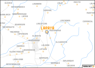 map of La Raya