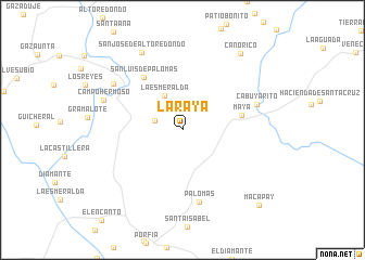 map of La Raya