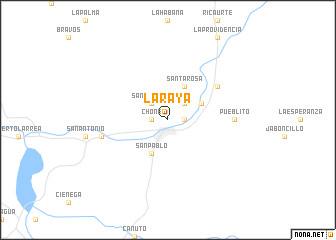 map of La Raya