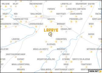 map of La Raye