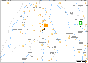 map of Lara