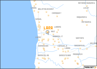 map of Lara