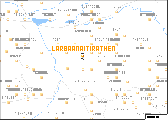 map of LʼArbaa Naït Irathen