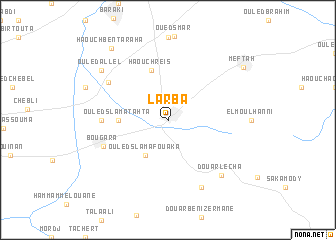 map of Larba
