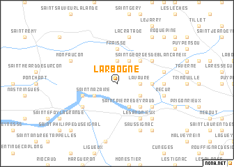 map of Larbogne