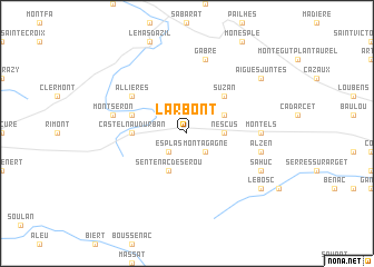 map of Larbont