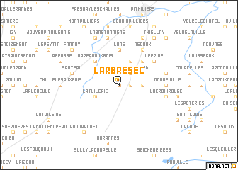 map of LʼArbre-Sec