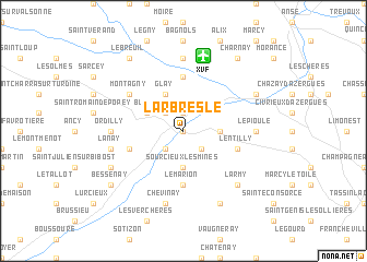 map of LʼArbresle