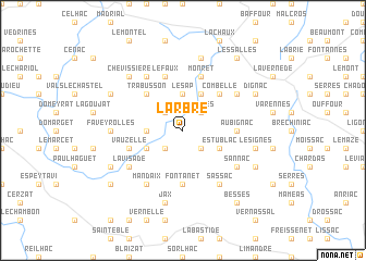 map of Larbre