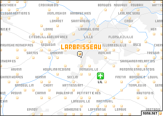 map of LʼArbrisseau