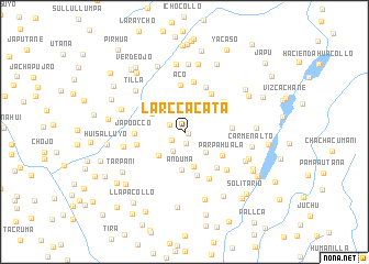 map of Larccacata