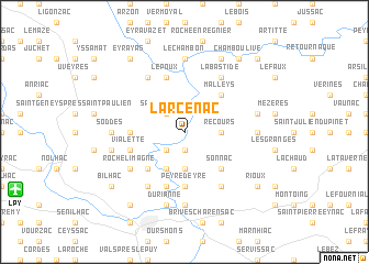 map of Larcenac