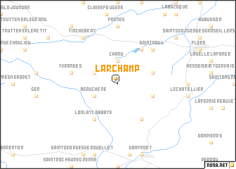 map of Larchamp