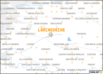 map of LʼArchevêché