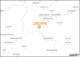 map of Larciano