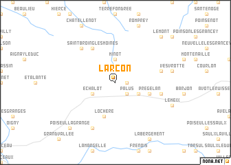 map of Larçon