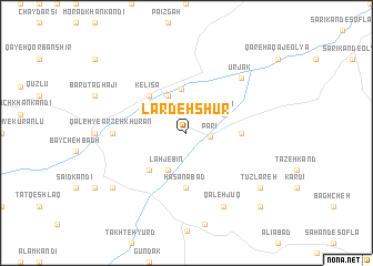 map of Lardehshūr