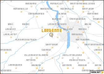 map of Lardenne