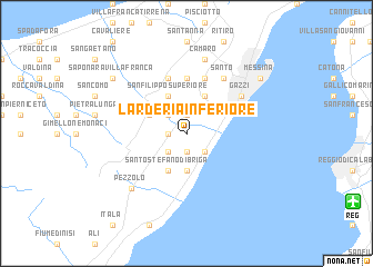 map of Larderia Inferiore