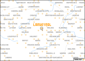 map of Lardeyrol