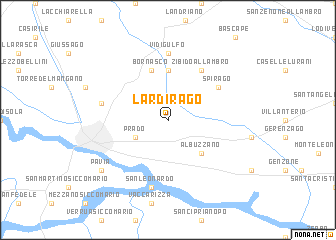 map of Lardirago