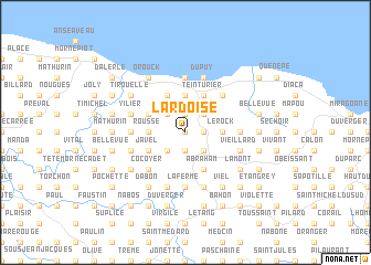 map of LʼArdoise