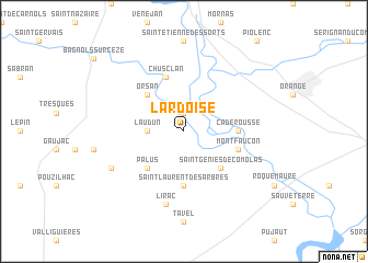 map of LʼArdoise