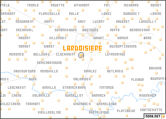 map of LʼArdoisière