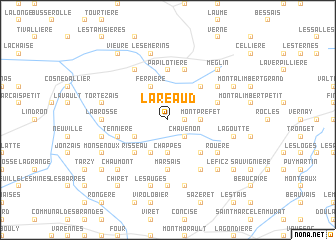 map of Lareaud