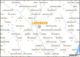 map of La Rebière