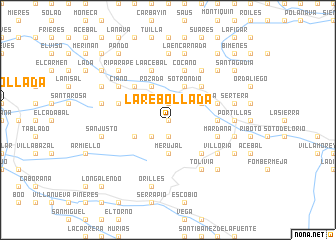 map of La Rebollada