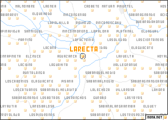 map of La Recta