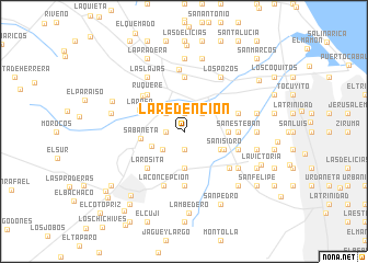 map of La Redención