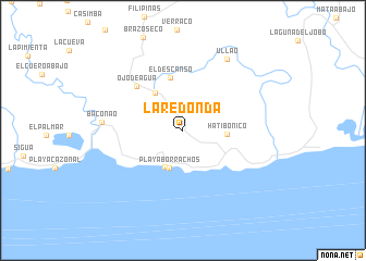 map of La Redonda