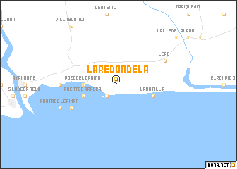 map of La Redondela