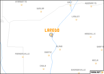 map of Laredo