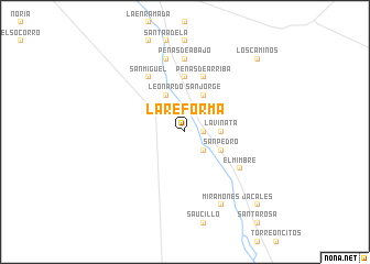 map of La Reforma