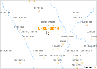 map of La Reforma