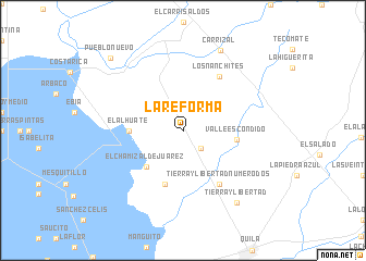 map of La Reforma