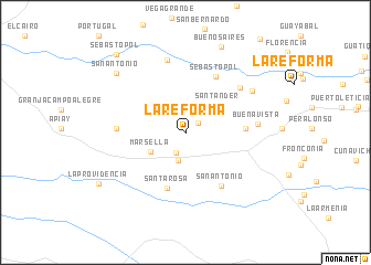 map of La Reforma