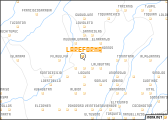 map of La Reforma