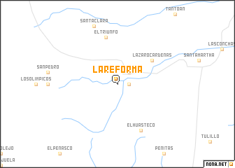 map of La Reforma